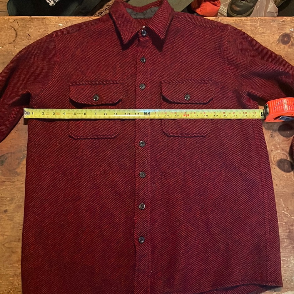 LL Bean Maine Guide  Wool Shirt Men’s Large Tall